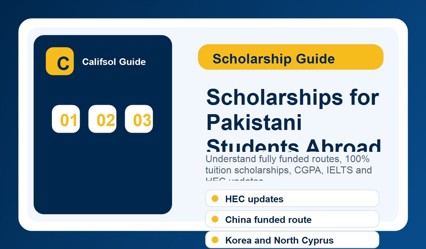 Scholarship planning for Pakistani students applying abroad