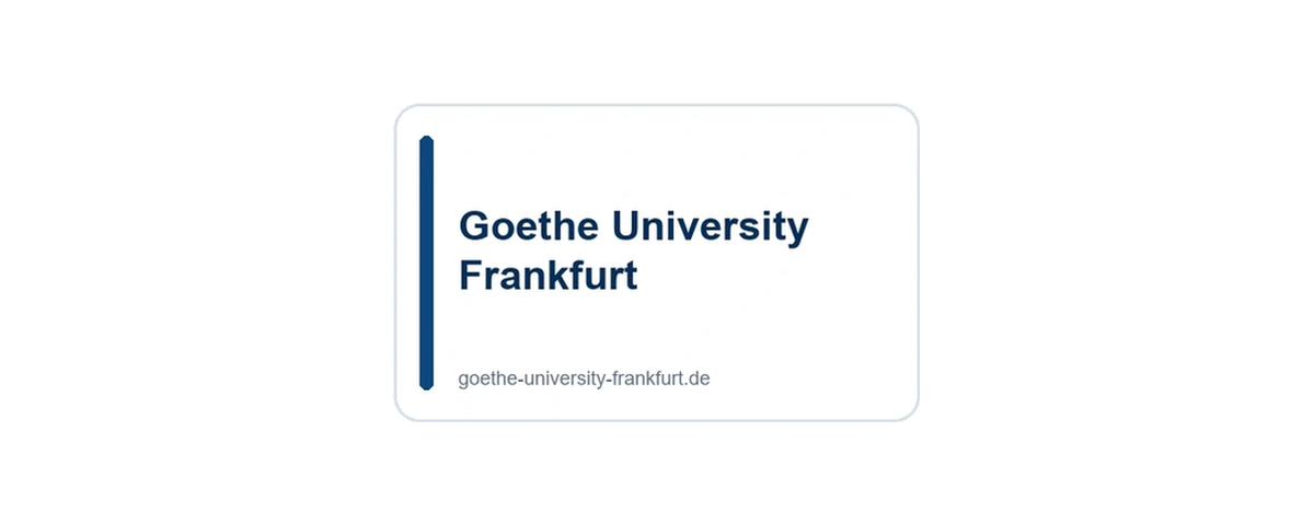 Goethe University Frankfurt official university logo