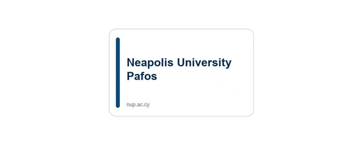 Neapolis University Pafos official university logo